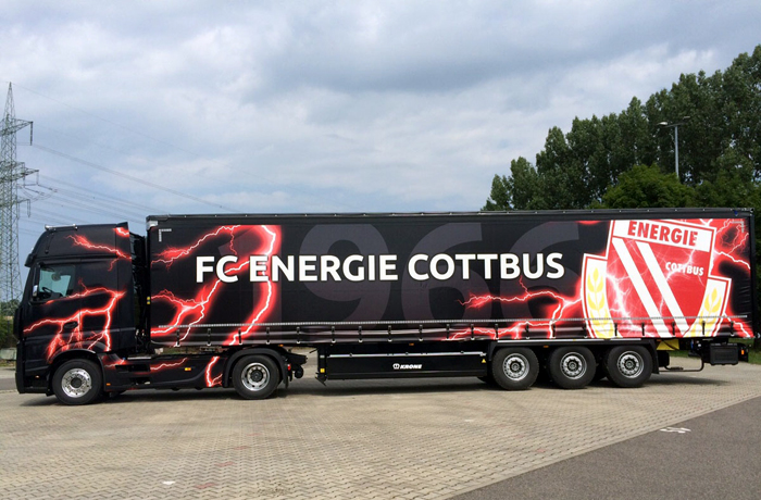 Sattelzug FC Energie Cottbus